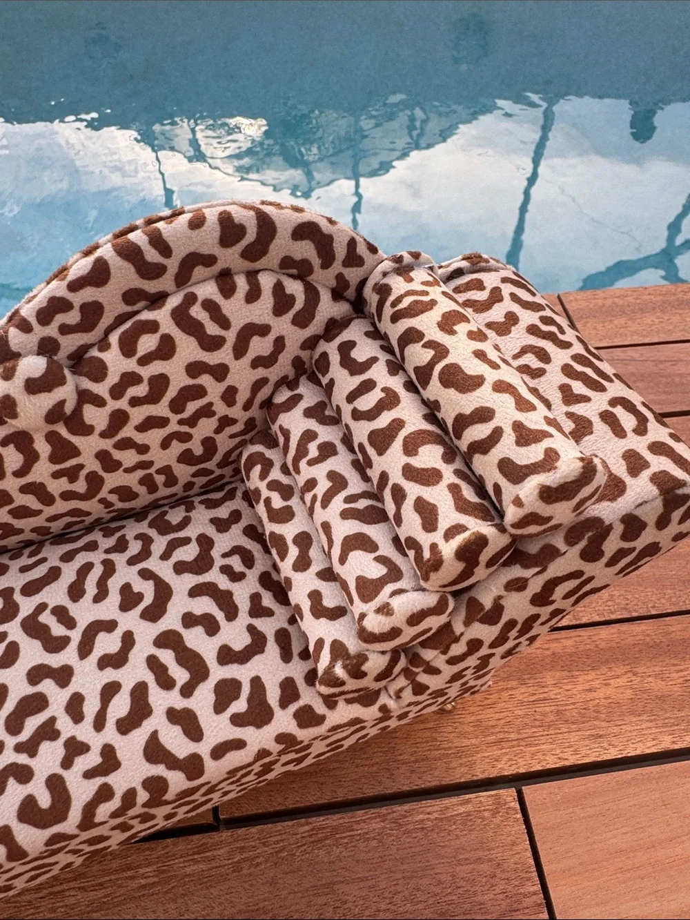 Leopard Print Chaise Jewelry Box NWT